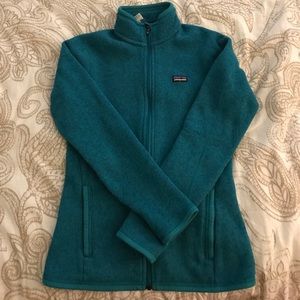 Patagonia Teal Full-Zip Fleece Jacket